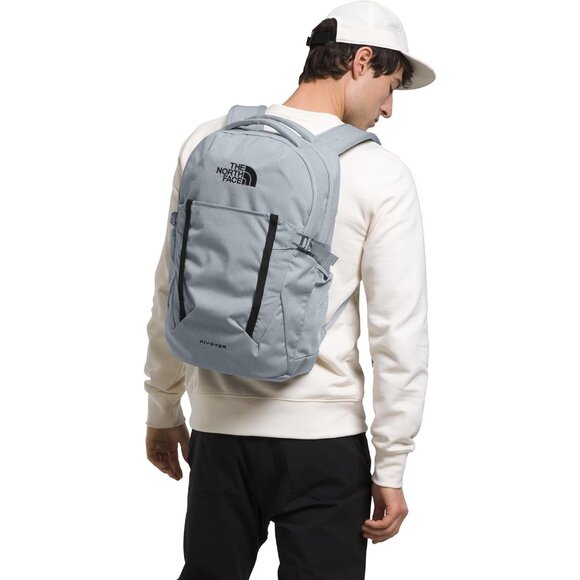 Pivoter Everyday Laptop Backpack - NPF, Mid Grey Dark Heather/TNF Black-NPF, One - Picture 6 of 6